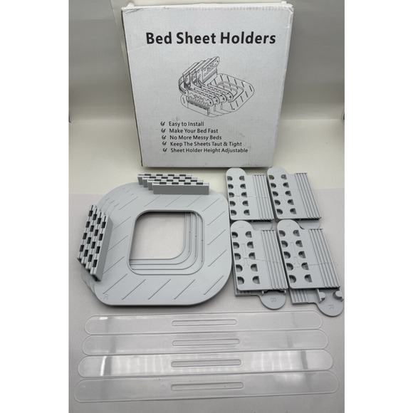 Sheet Tighteners & Bed Sheet Holders - Heavy Duty Mattress Corners to Hold Sheet - Picture 1 of 13